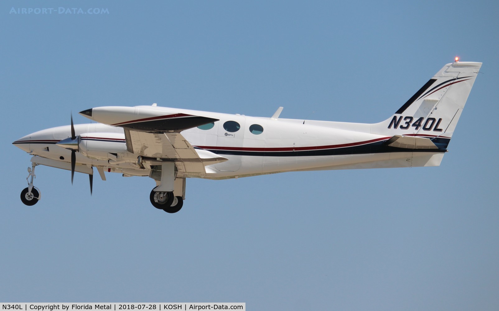 N340L, 1978 Cessna 340A C/N 340A0518, OSH 2018
