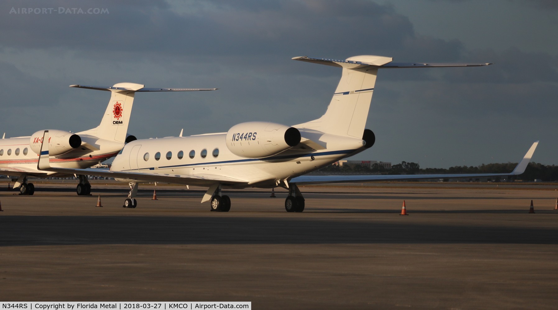N344RS, 2013 Gulfstream Aerospace GV-SP (G550) C/N 5444, MCO 2018