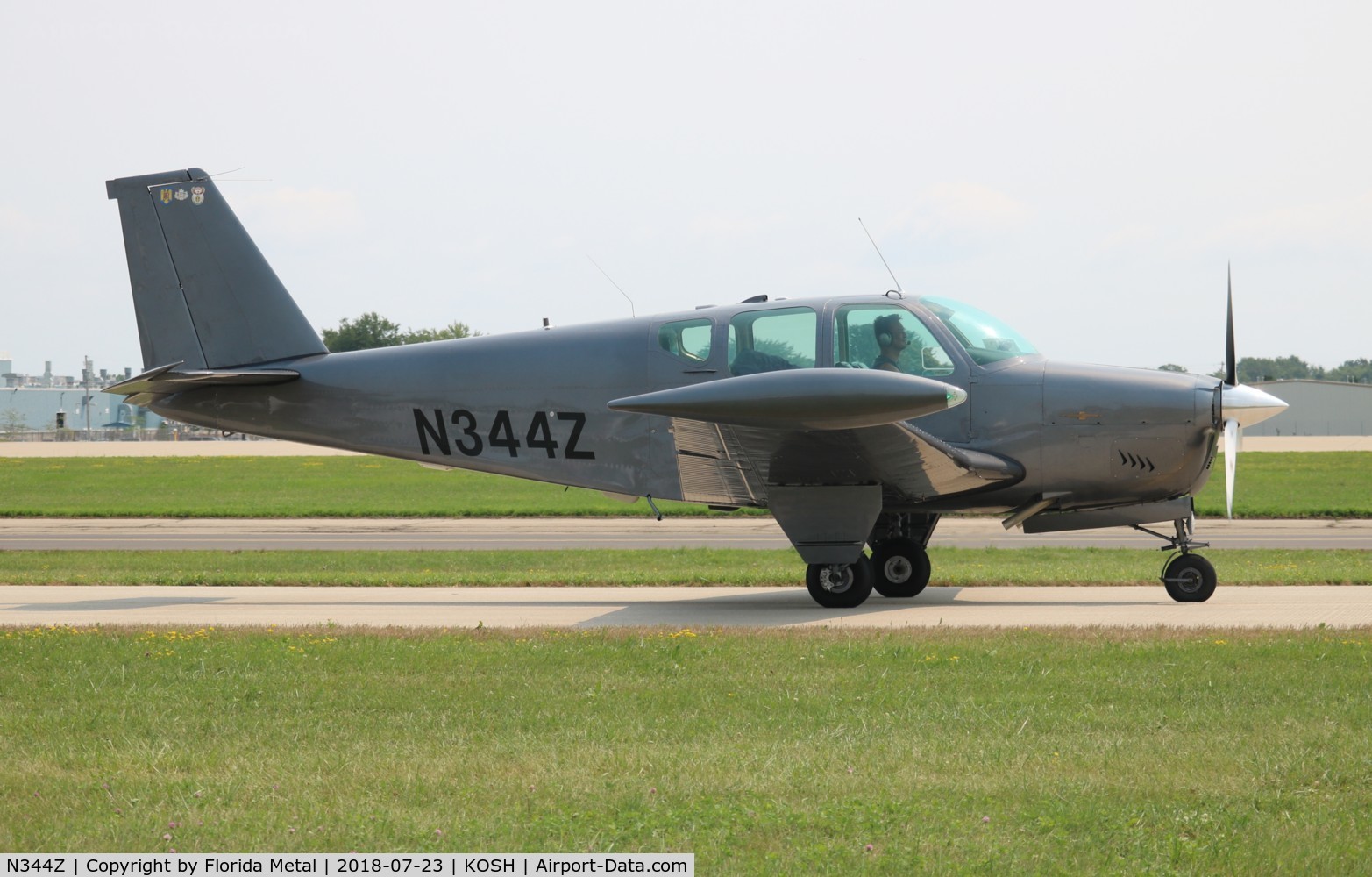 N344Z, 1960 Beech 35-A33 Debonair C/N CD-231, OSH 2018