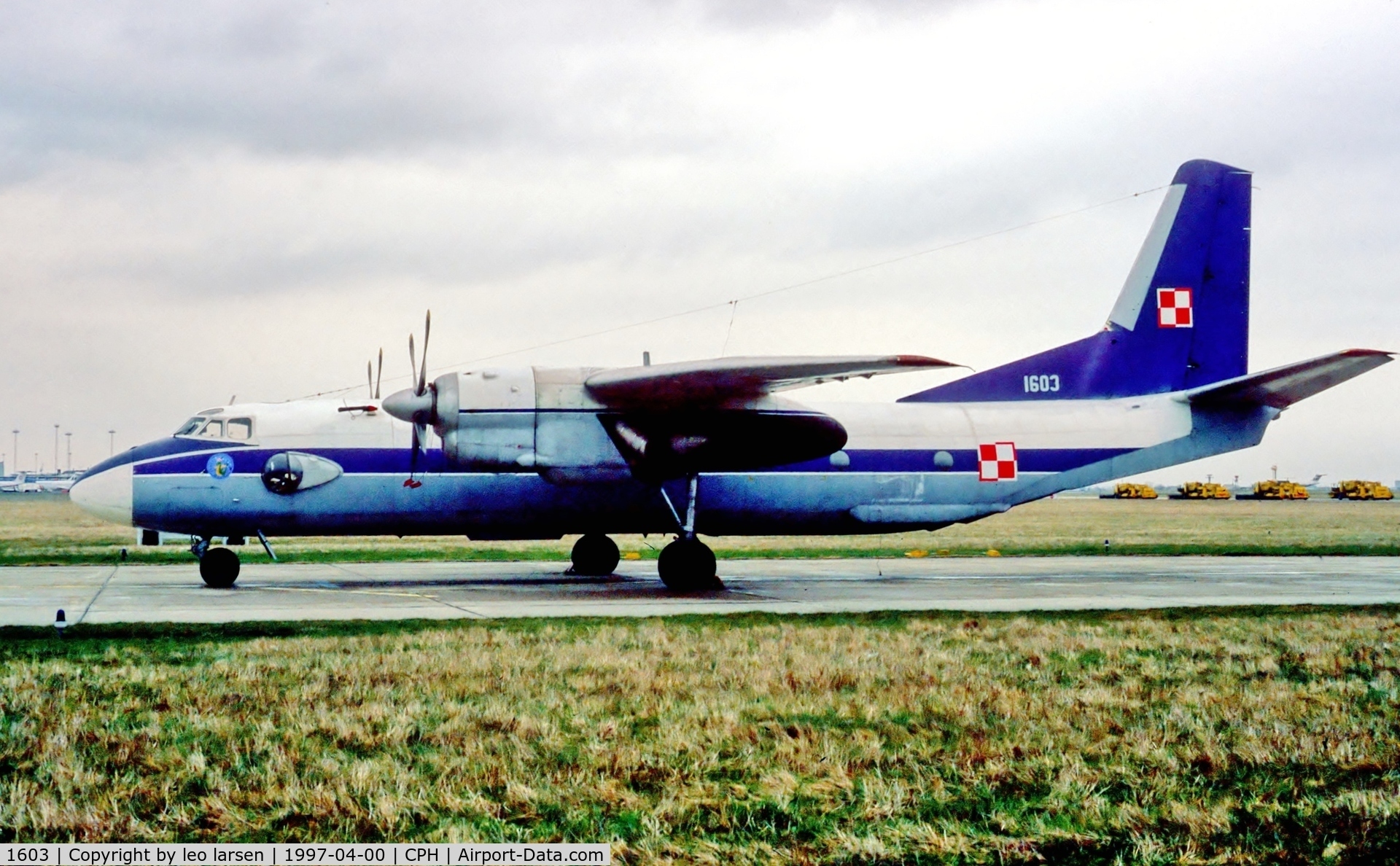 1603, 1973 Antonov An-26 C/N 1603, Copenhagen april 1997