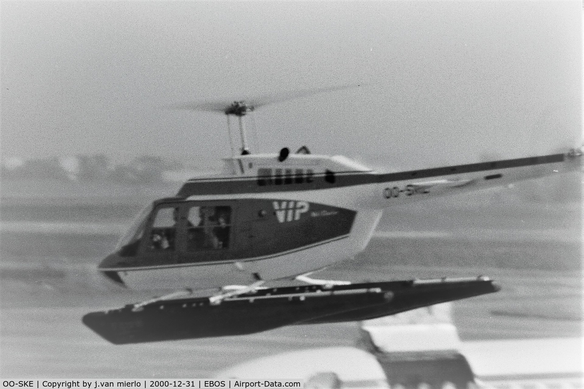 OO-SKE, 1972 Agusta AB-206A JetRanger C/N 8331, T/O Ostend Belgium