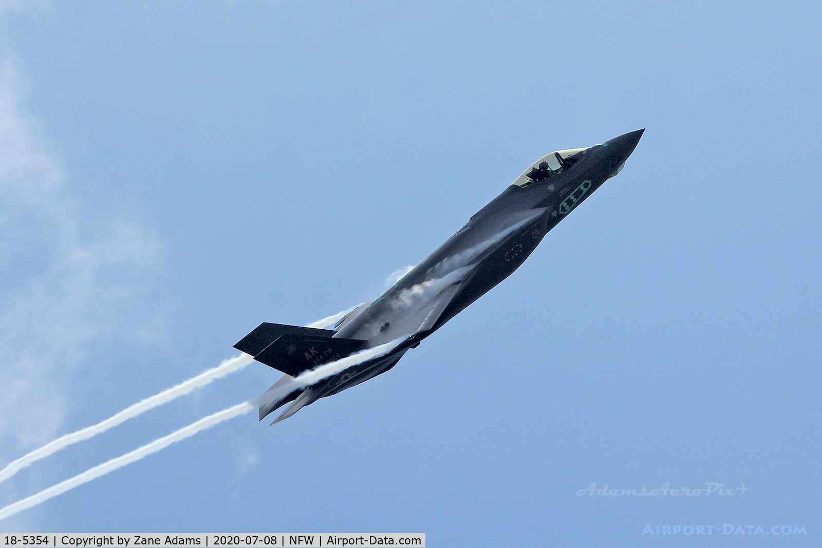 18-5354, 2018 Lockheed Martin F-35A C/N 18-5354, Departing NAS Fort Worth on a test flight