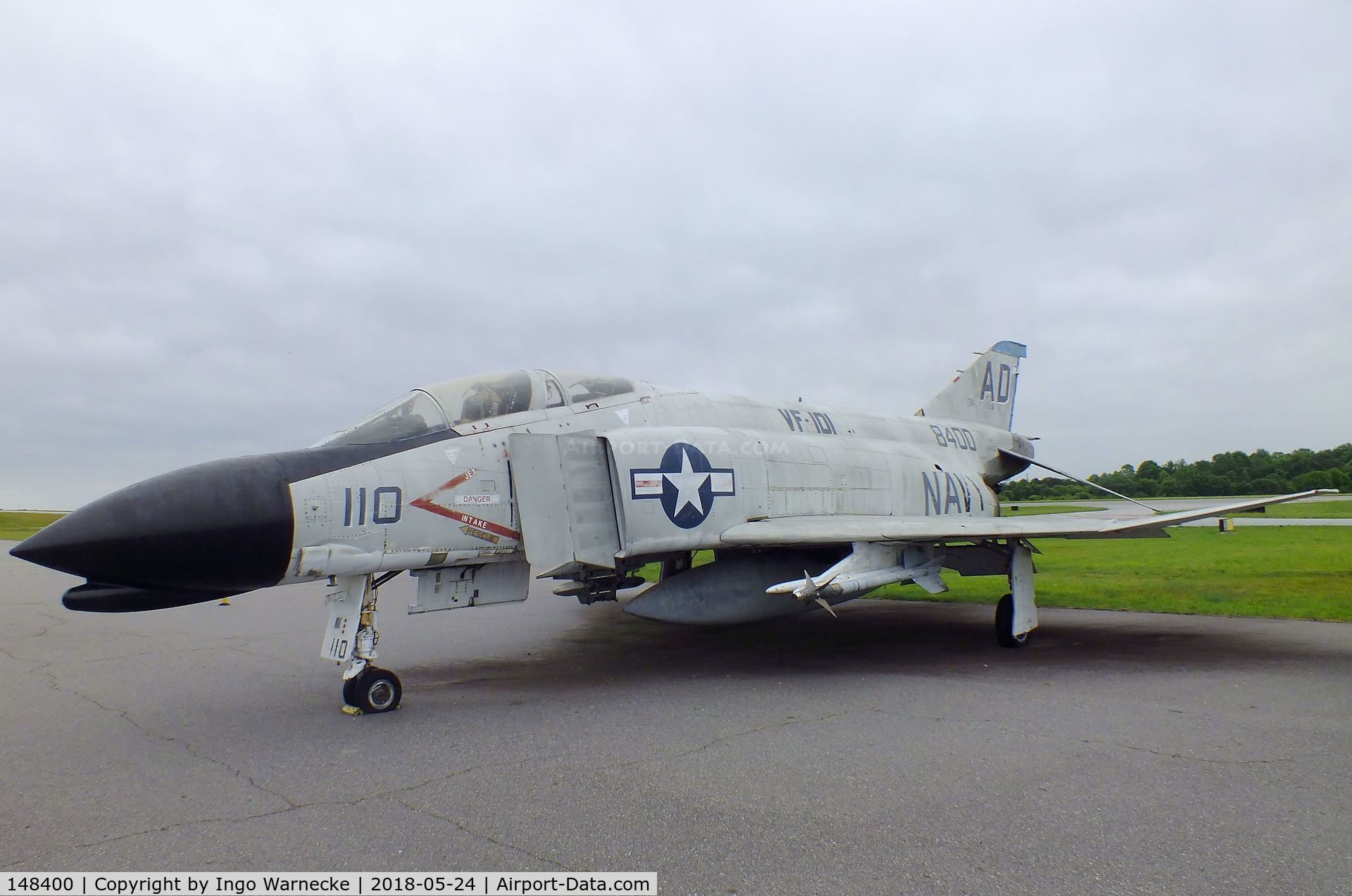 148400, McDonnell F-4B Phantom II C/N 85, McDonnell F-4B Phantom II at the Hickory Aviation Museum, Hickory NC