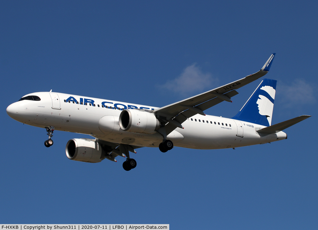 F-HXKB, 2019 Airbus A320-252N C/N 9348, Landing rwy 32L