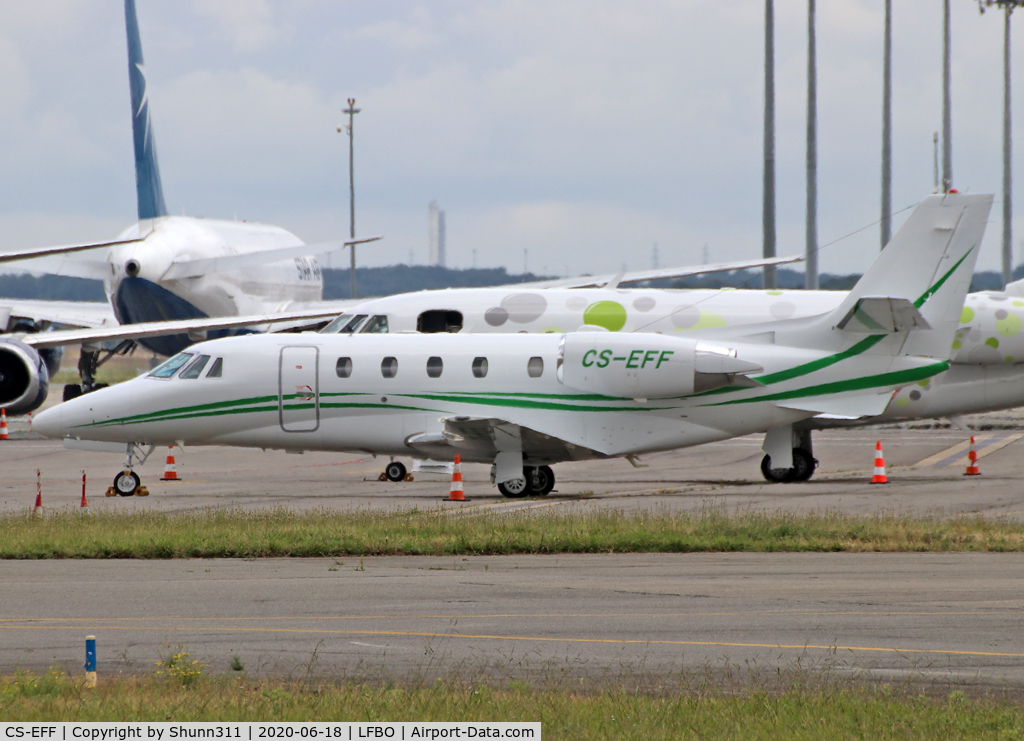CS-EFF, 2015 Cessna 560XL Citation C/N 560-6185, Parked at the General Aviation area...