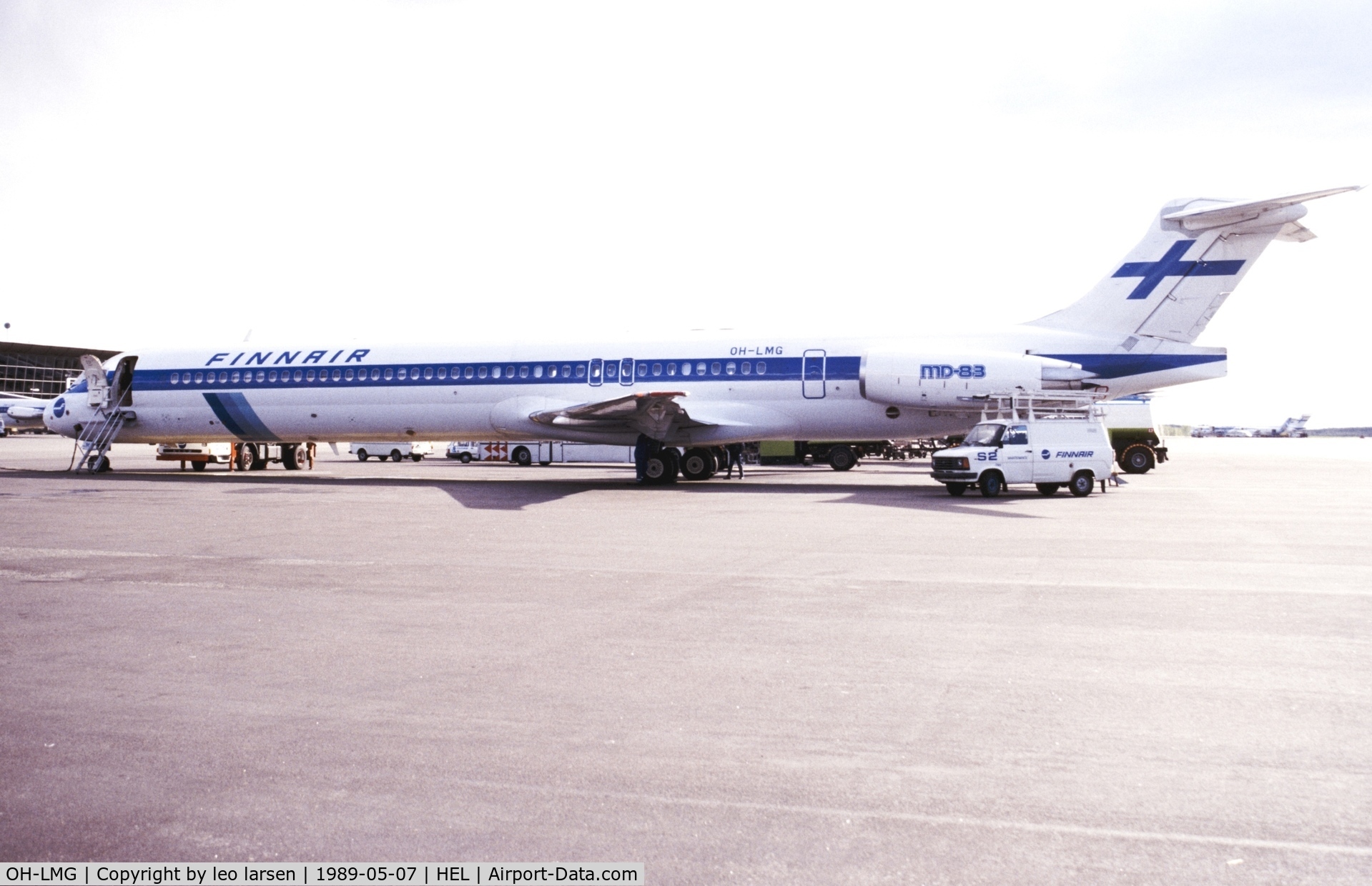 OH-LMG, 1988 McDonnell Douglas MD-83 (DC-9-83) C/N 49625, Helsinki 7.5.1989