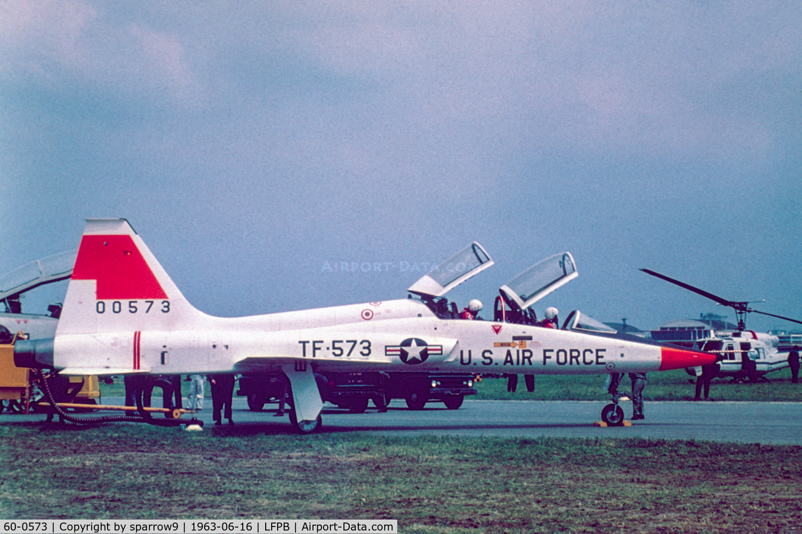 60-0573, 1960 Northrop T-38A Talon C/N N.5146, Airshow Paris-Le Bourget 1963. Scanned dfrom a slide.