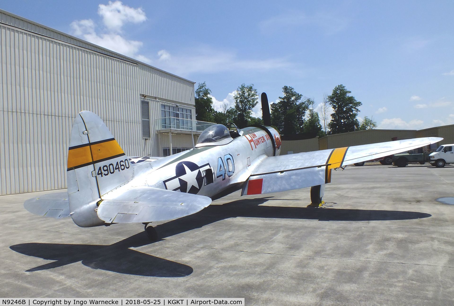 N9246B, 1944 Republic P-47D Thunderbolt C/N 339-55605, Republic P-47D Thunderbolt at the Tennessee Museum of Aviation, Sevierville TN