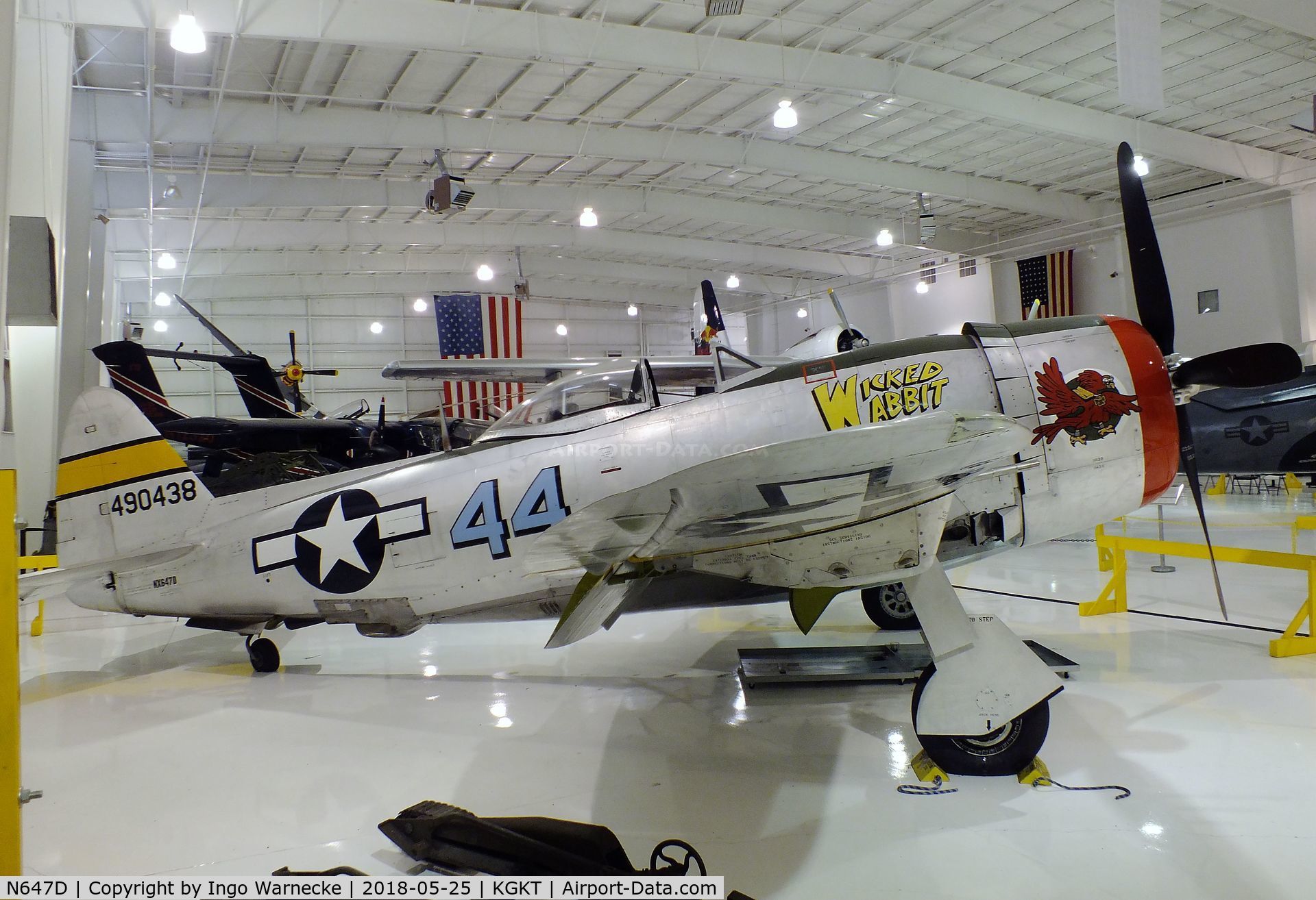 N647D, 1944 Republic P-47D Thunderbolt C/N 8955583, Republic P-47D Thunderbolt at the Tennessee Museum of Aviation, Sevierville TN