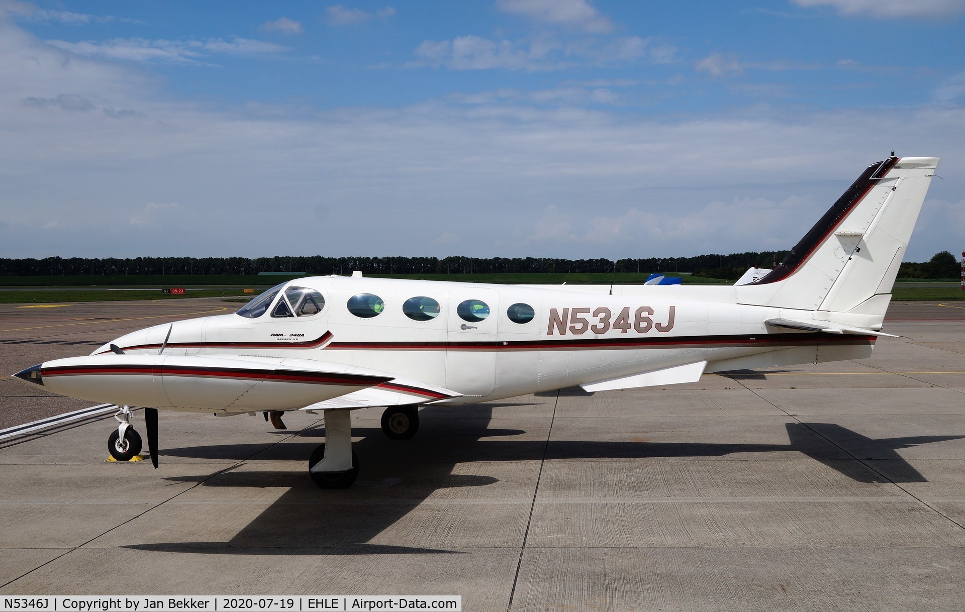N5346J, 1977 Cessna 340A C/N 340A0419, Lelystad Airport