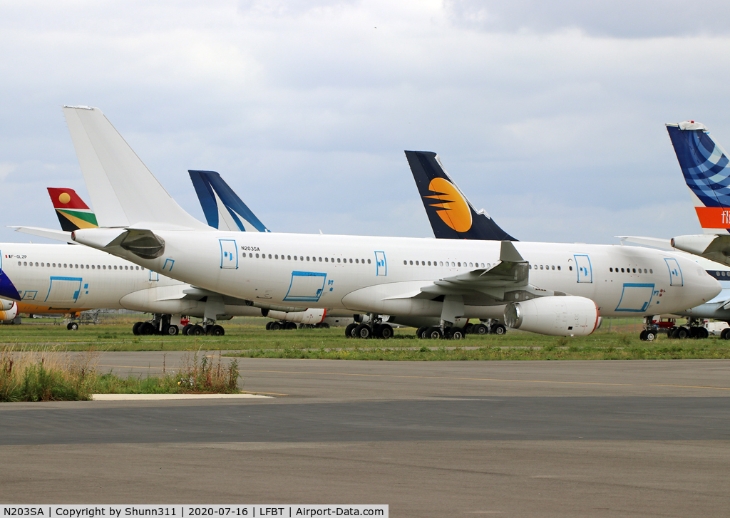 N203SA, 2015 Airbus A330-243 C/N 1608, Stored @LDE in all white c/s without titles...