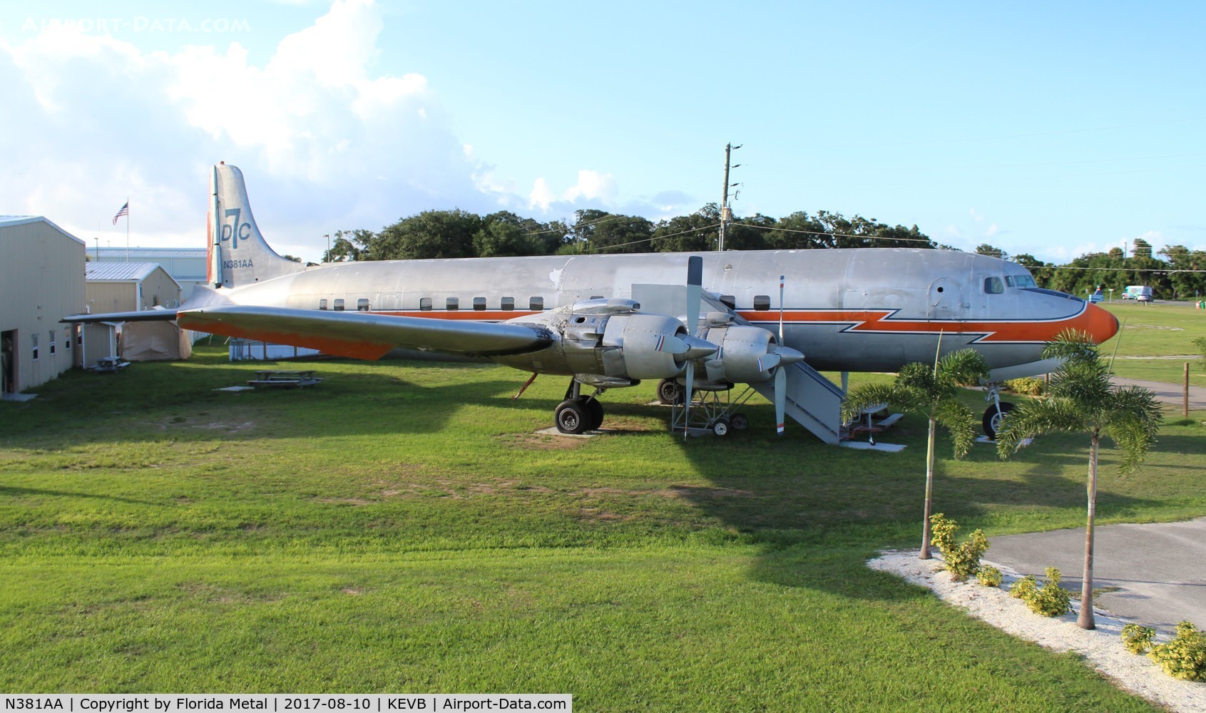 N381AA, 1956 Douglas DC-7BF C/N 44921, EVB 2017