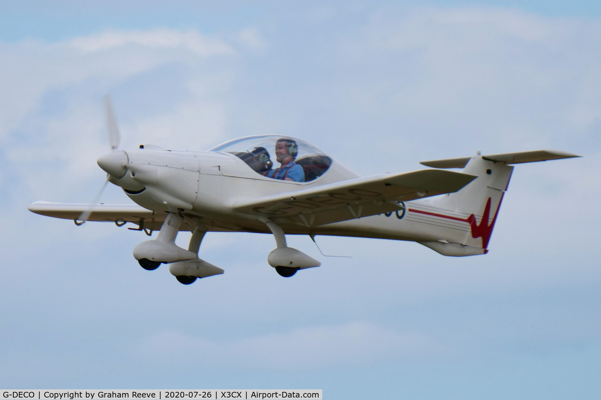 G-DECO, 2004 Dyn'Aero MCR-01 Club Banbi C/N PFA 301A-14246, Departing from Northrepps.