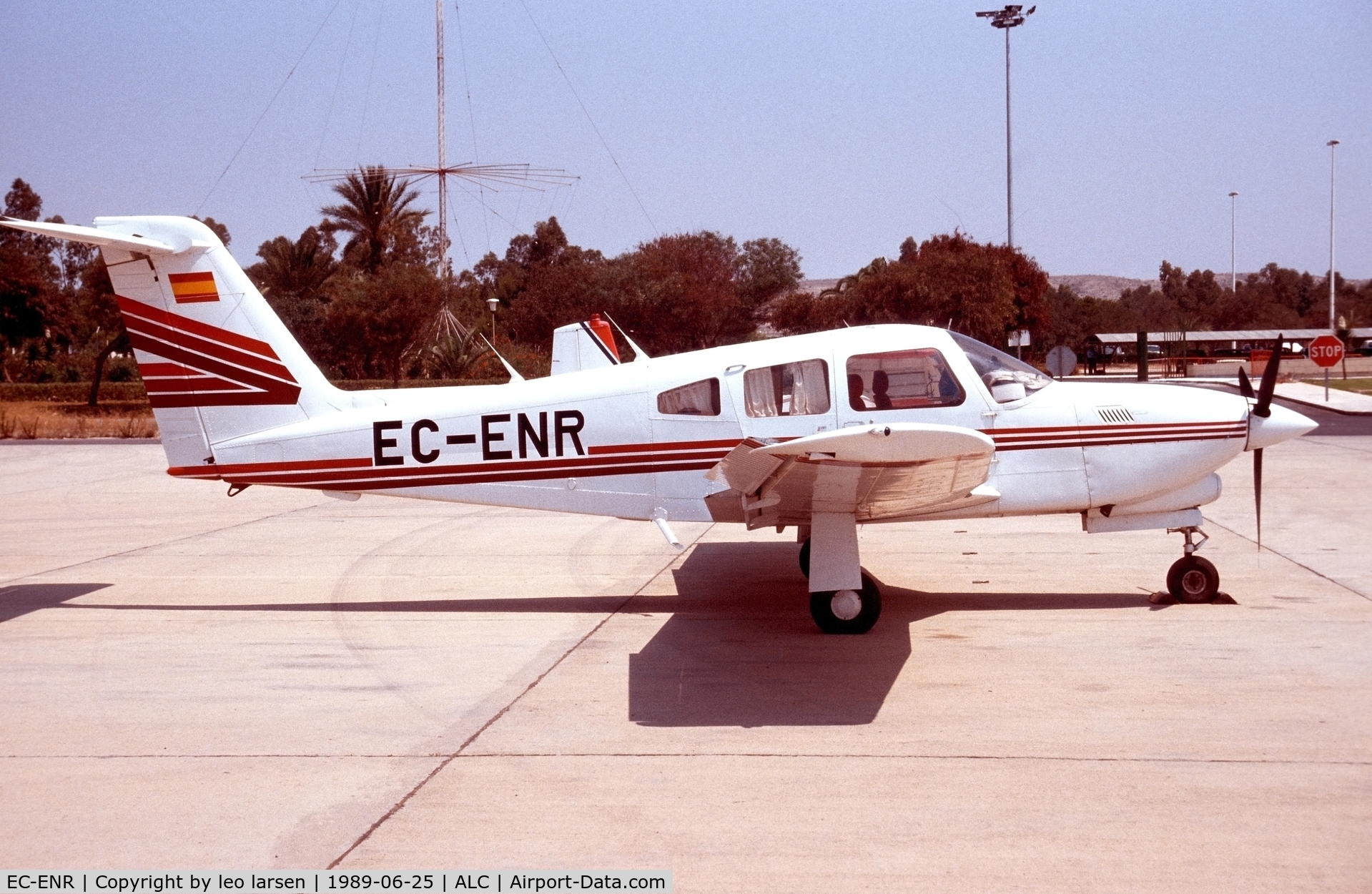 EC-ENR, 1981 Piper PA-28RT-201T Turbo Arrow IV Arrow IV C/N 28R-8131137, Alicante 25.6.1989