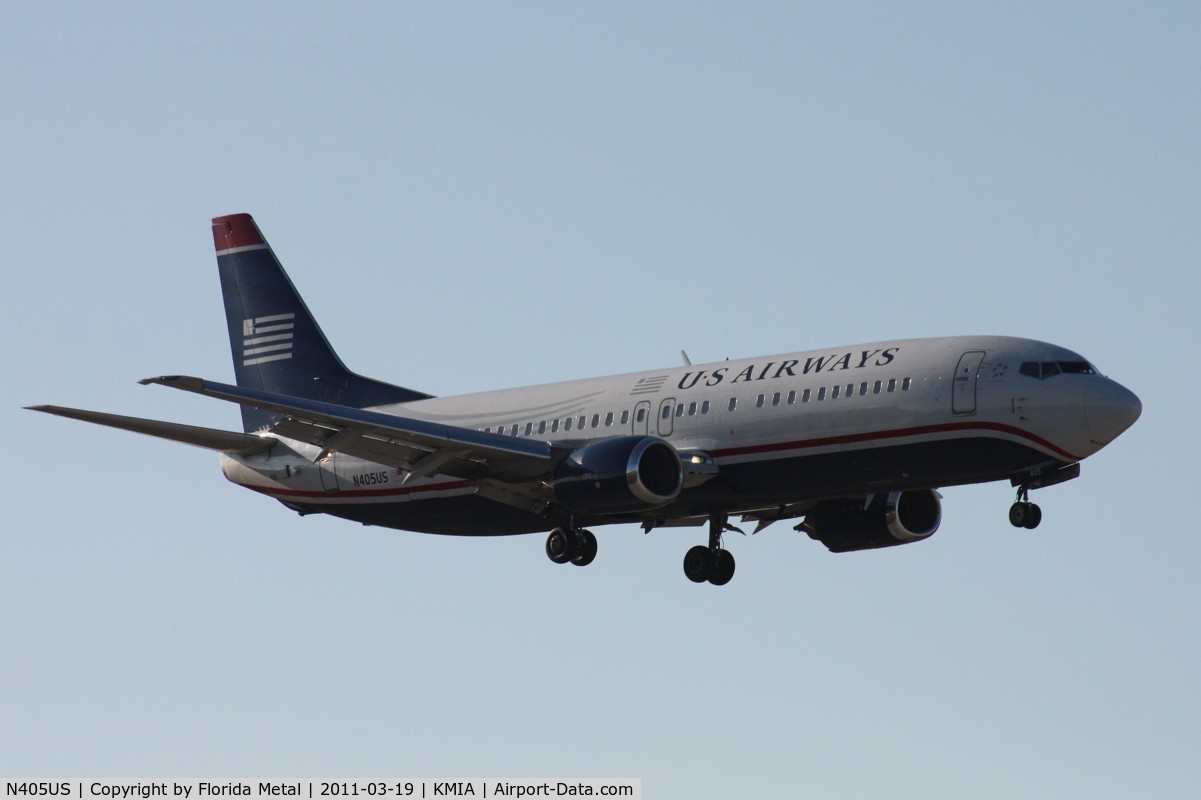 N405US, 1989 Boeing 737-401 C/N 23885, MIA 2011