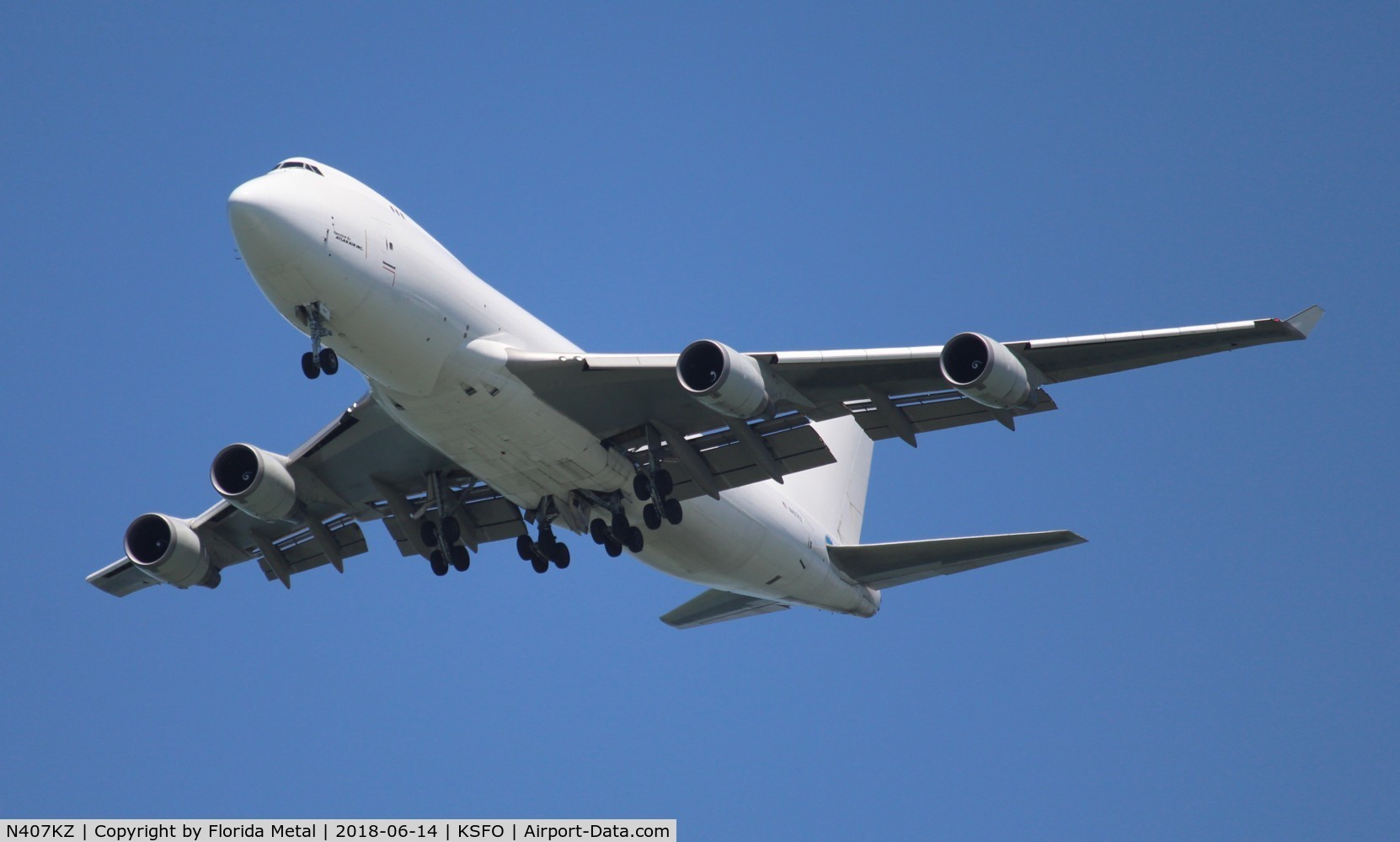 N407KZ, 2008 Boeing 747-4KZF C/N 36134, SFO 2018