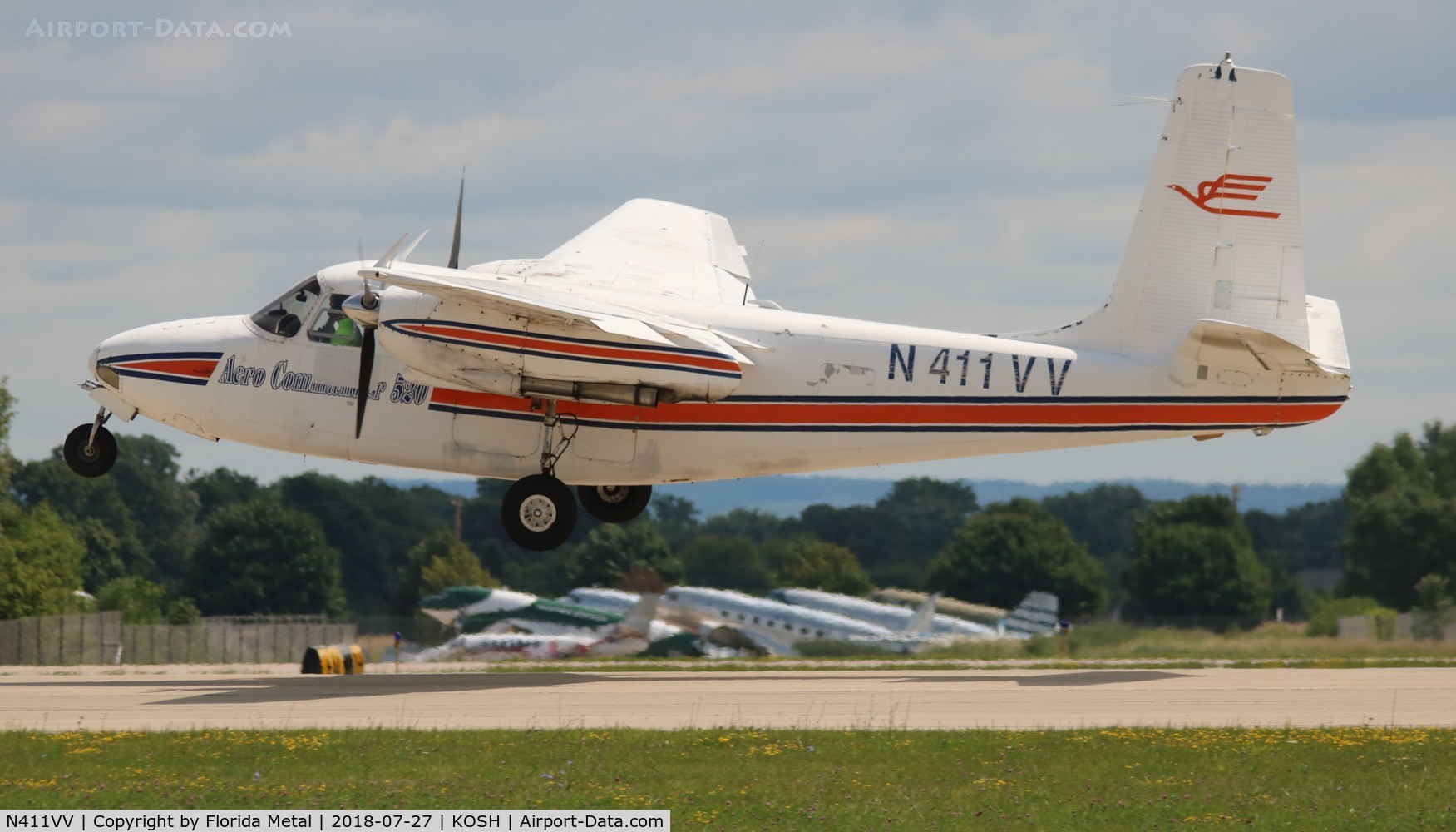 N411VV, 1952 Aero Commander 520 C/N 520-39, OSH 2018