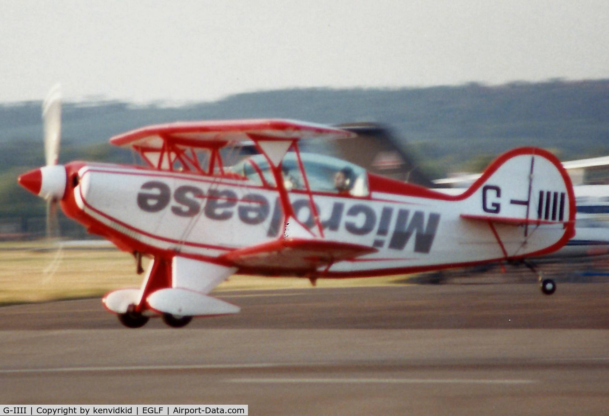 G-IIII, 1983 Pitts S-2B Special C/N 5010, At the 1990 Farnborough International Air Show.