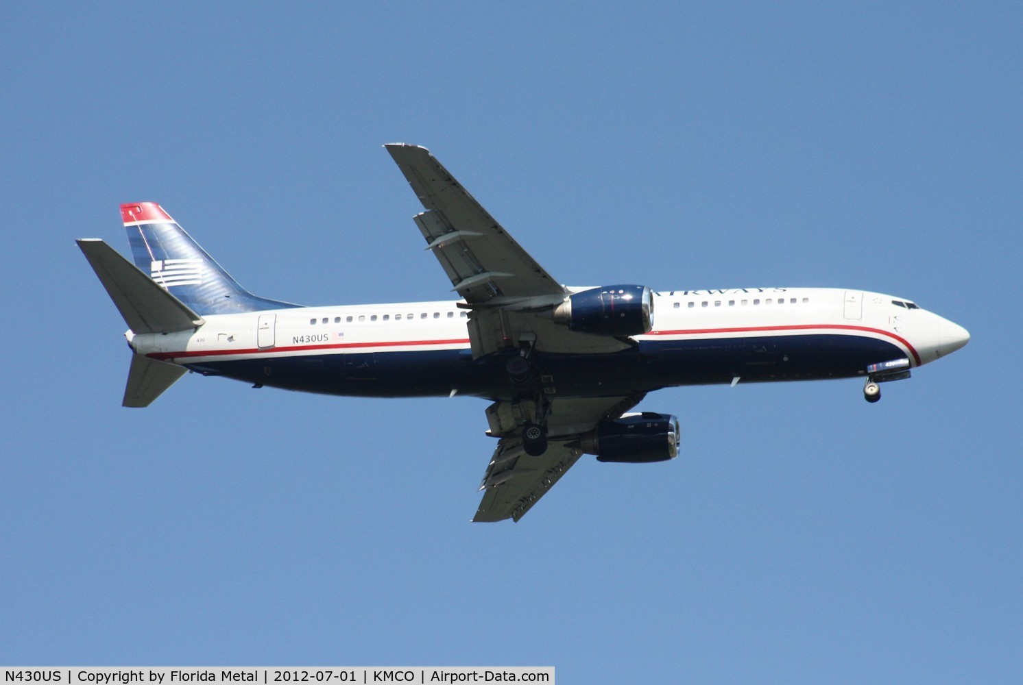N430US, 1989 Boeing 737-4B7 C/N 24552, MCO 2012