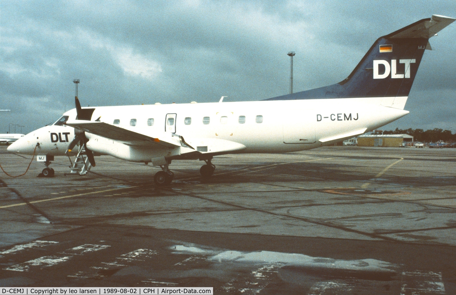 D-CEMJ, 1987 Embraer EMB-120RT Brasilia Brasilia C/N 120068, Copenhagen 2.8.1989