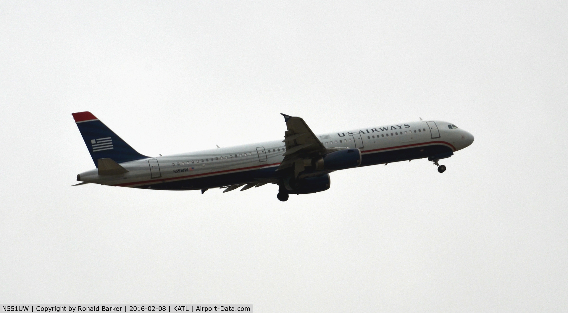 N551UW, 2011 Airbus A321-231 C/N 4940, Takeoff Atlanta