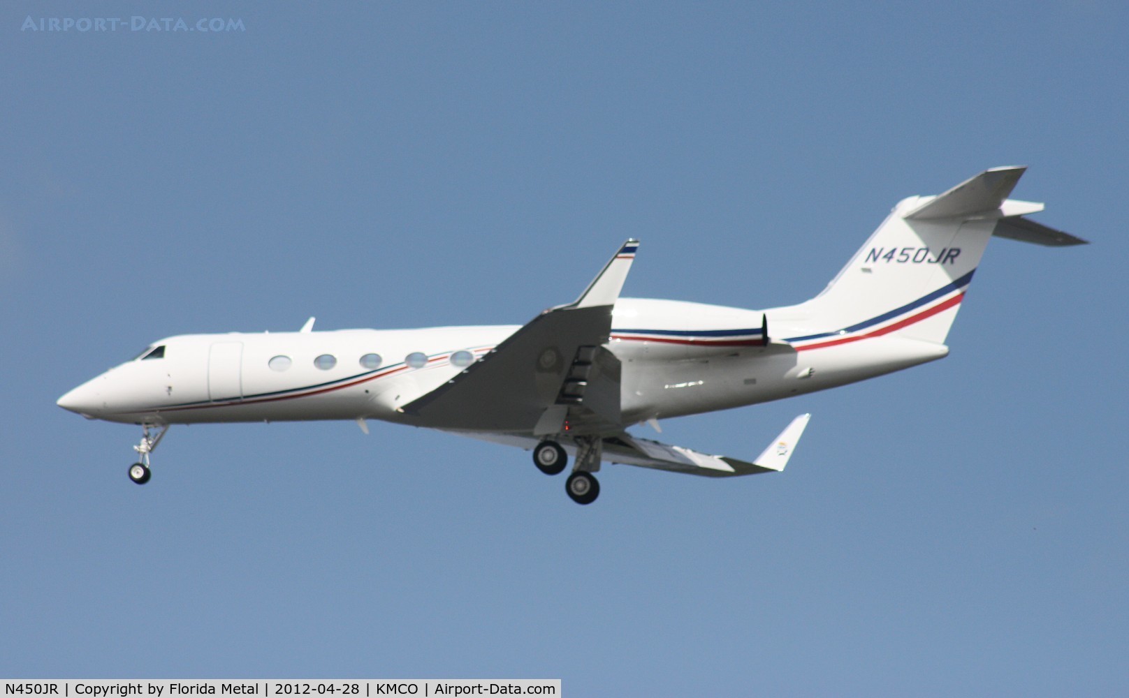 N450JR, 2011 Gulfstream Aerospace GIV-X (G450) C/N 4218, MCO 2012