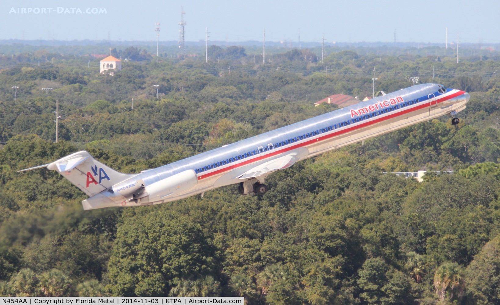 N454AA, 1987 McDonnell Douglas MD-82 (DC-9-82) C/N 49559, TPA 2014