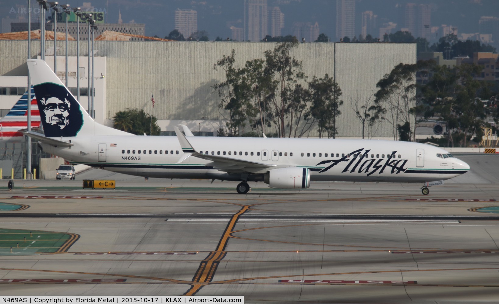 N469AS, 2014 Boeing 737-990/ER C/N 41702, LAX 2015