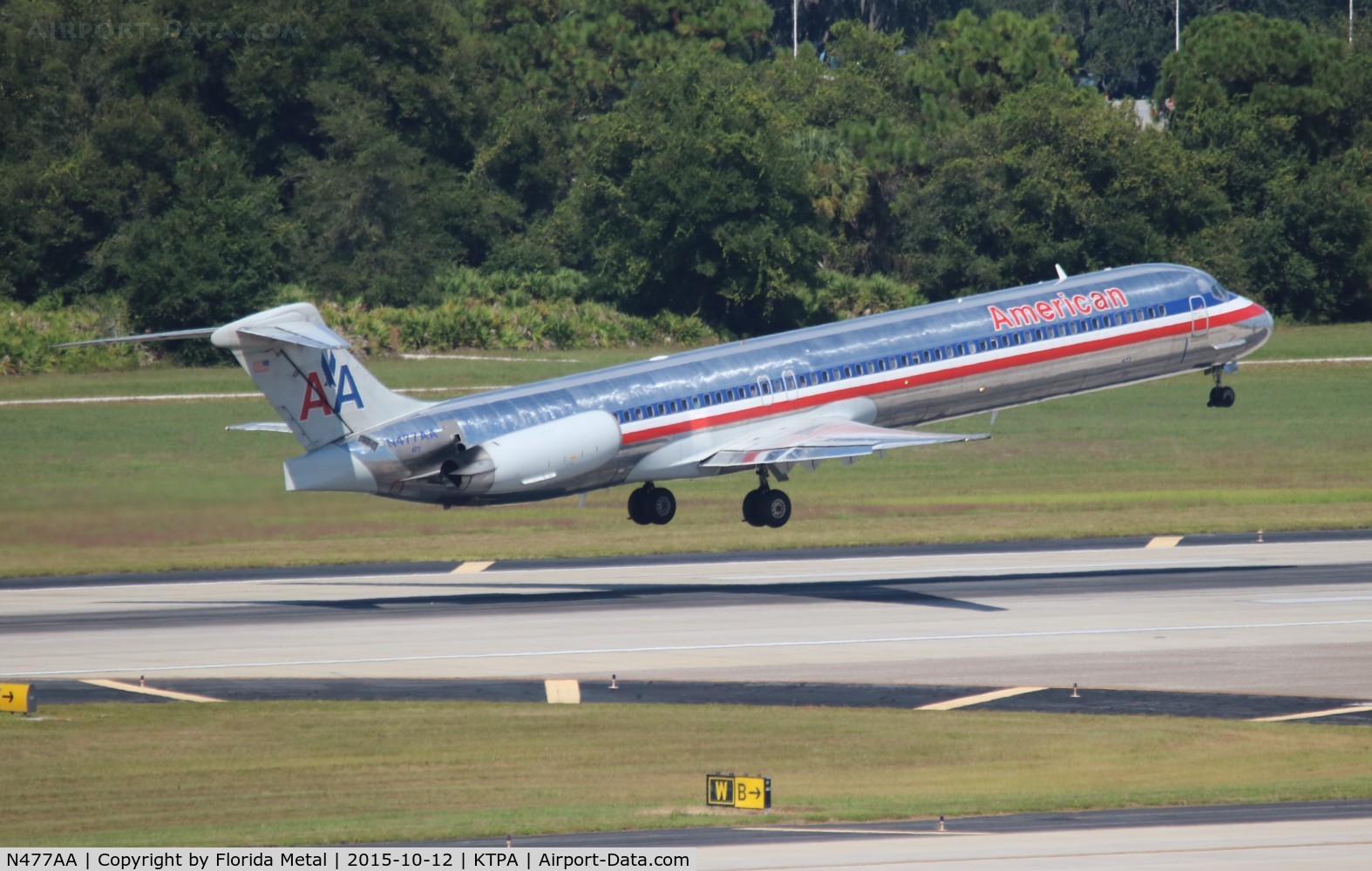N477AA, 1988 McDonnell Douglas MD-82 (DC-9-82) C/N 49652, TPA 2015