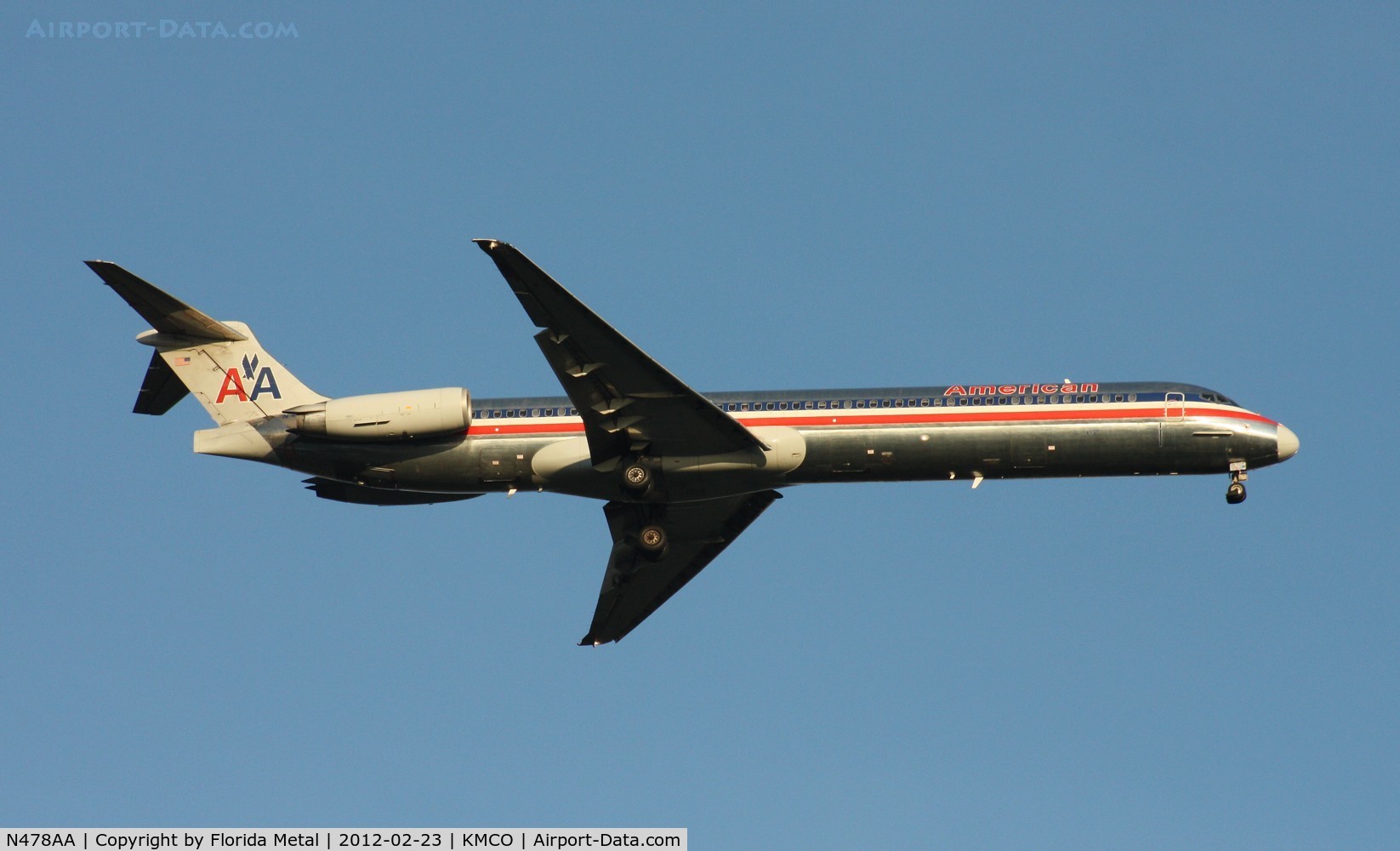 N478AA, 1988 McDonnell Douglas MD-82 (DC-9-82) C/N 49653, MCO 2012