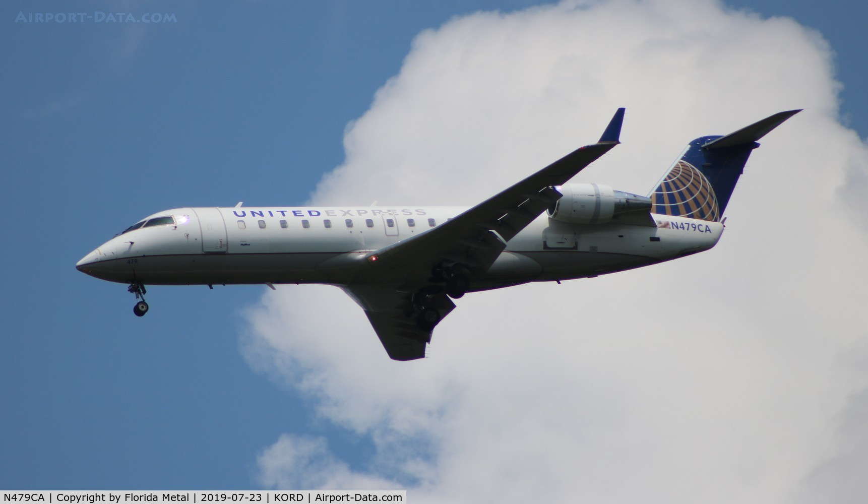 N479CA, 2002 Bombardier CRJ-200ER (CL-600-2B19) C/N 7675, ORD 2019
