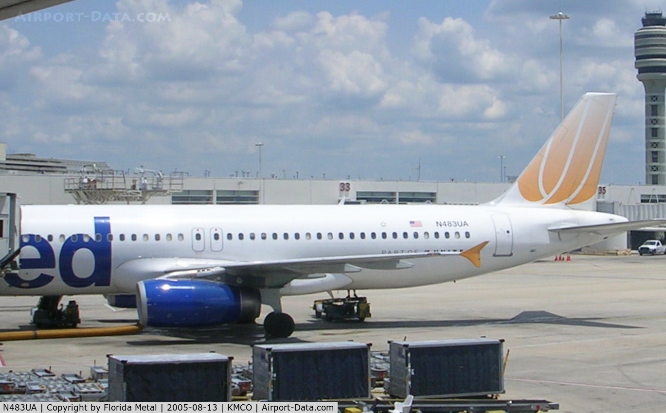 N483UA, 2001 Airbus A320-232 C/N 1586, MCO 2005
