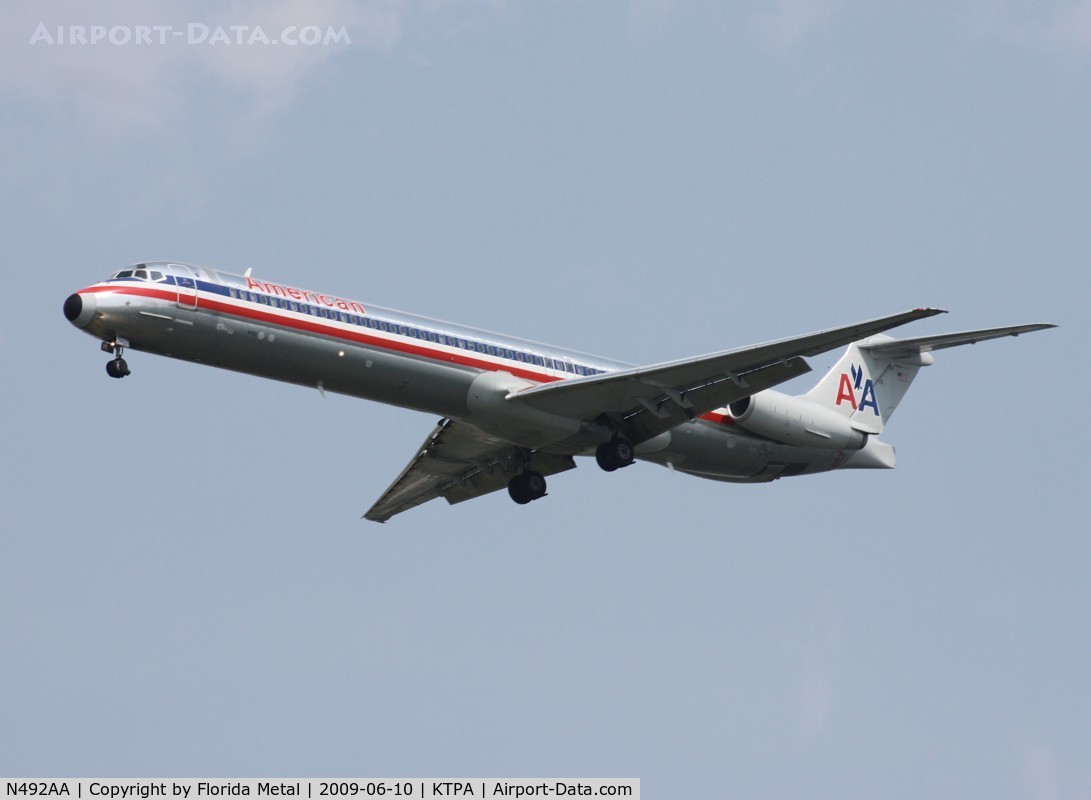 N492AA, 1989 McDonnell Douglas MD-82 (DC-9-82) C/N 49730, TPA 2009