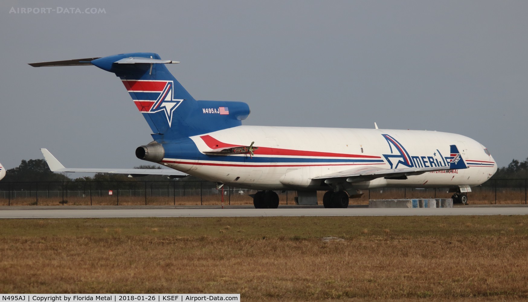 N495AJ, 1975 Boeing 727-233F C/N 20937, SEF 2018 O.F.A.