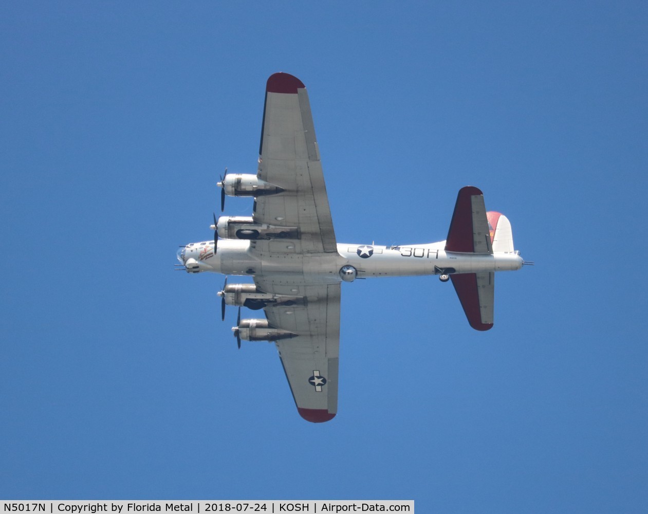 N5017N, 1944 Lockheed/Vega (Boeing) B-17G-105-VE Flying Fortress C/N 8649, Aluminum Overcast