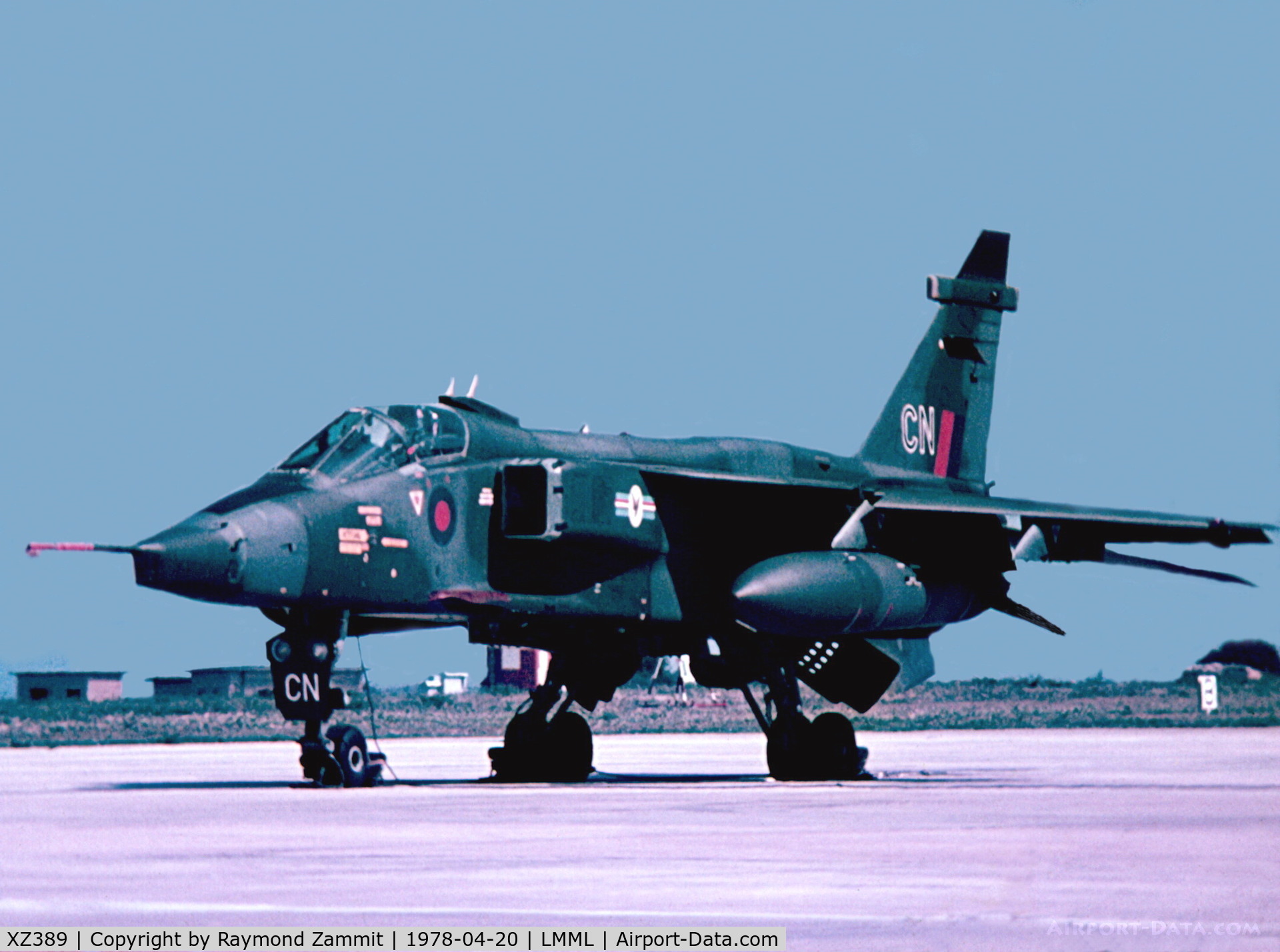 XZ389, 1977 Sepecat Jaguar GR.1 C/N S.154, Sepecat Jaguar GR.1 XZ389/CN 20Sqdn Royal Air Force