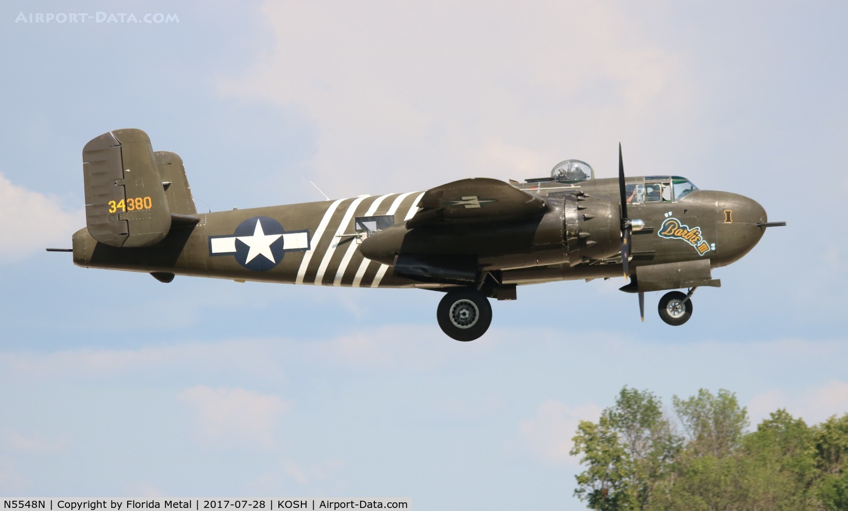 N5548N, 1943 North American B-25H Mitchell C/N 98-21107, Barbie III