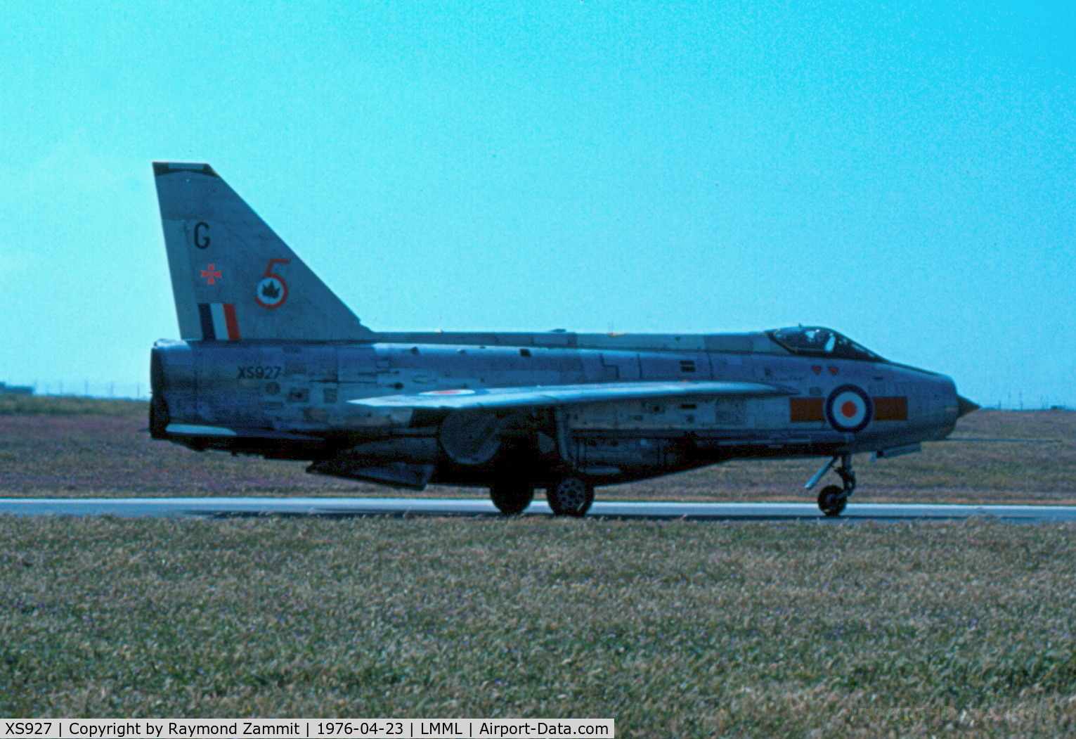 XS927, English Electric Lightning F6 C/N 95260, EE Lightning F6 XS927/G 5Sqdn Royal Air Force