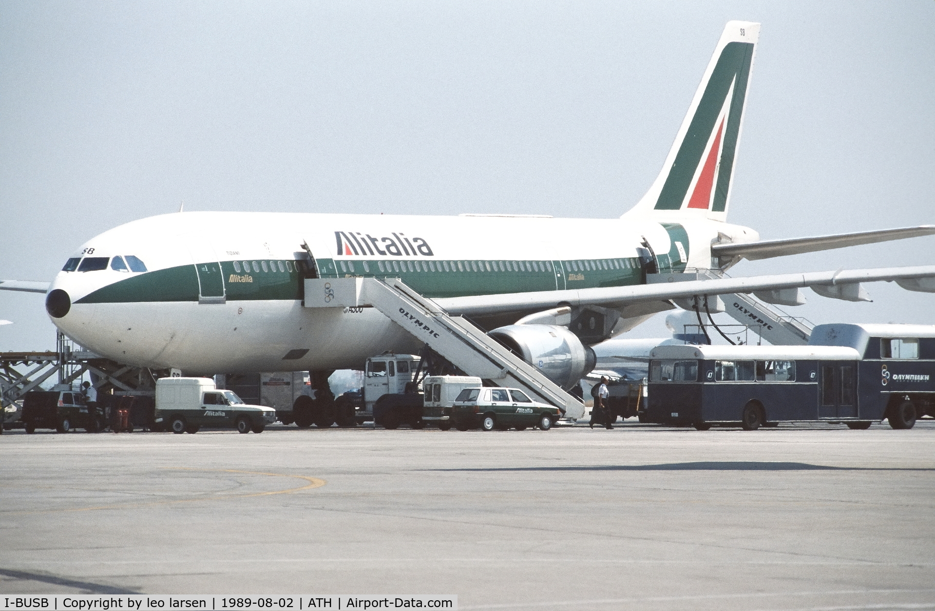 I-BUSB, 1980 Airbus A300B4-203 C/N 101, Athens 2.8.1989