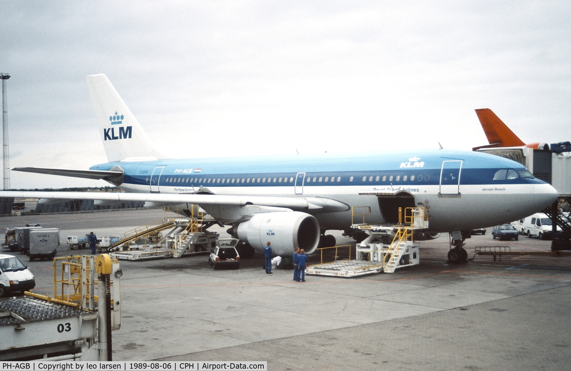 PH-AGB, 1983 Airbus A310-203 C/N 245, Copenhagen 6.8.1989