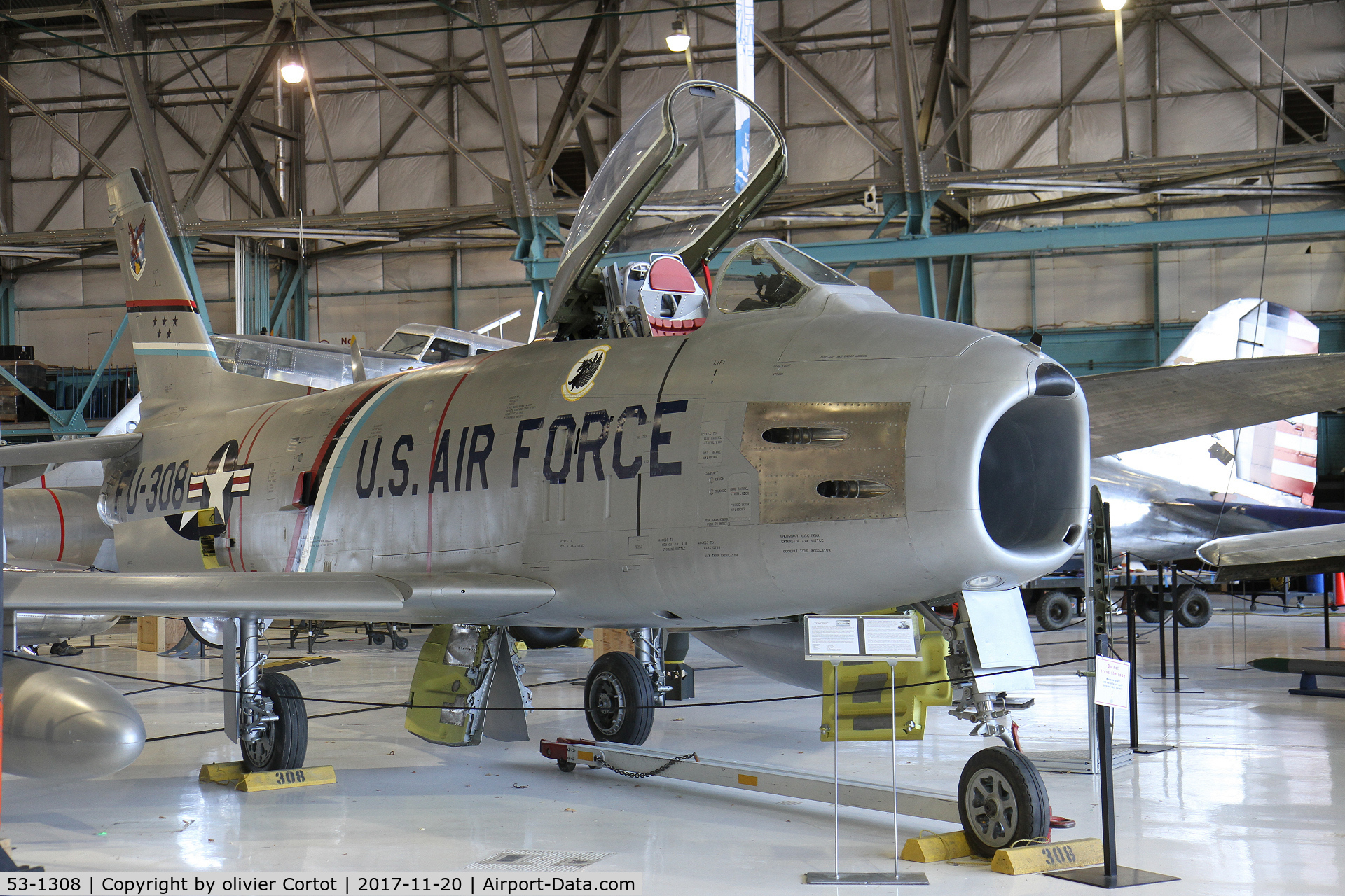 53-1308, 1953 North American F-86H-10-NH Sabre C/N 203-80, Wings Over the Rockies Air & Space Museum