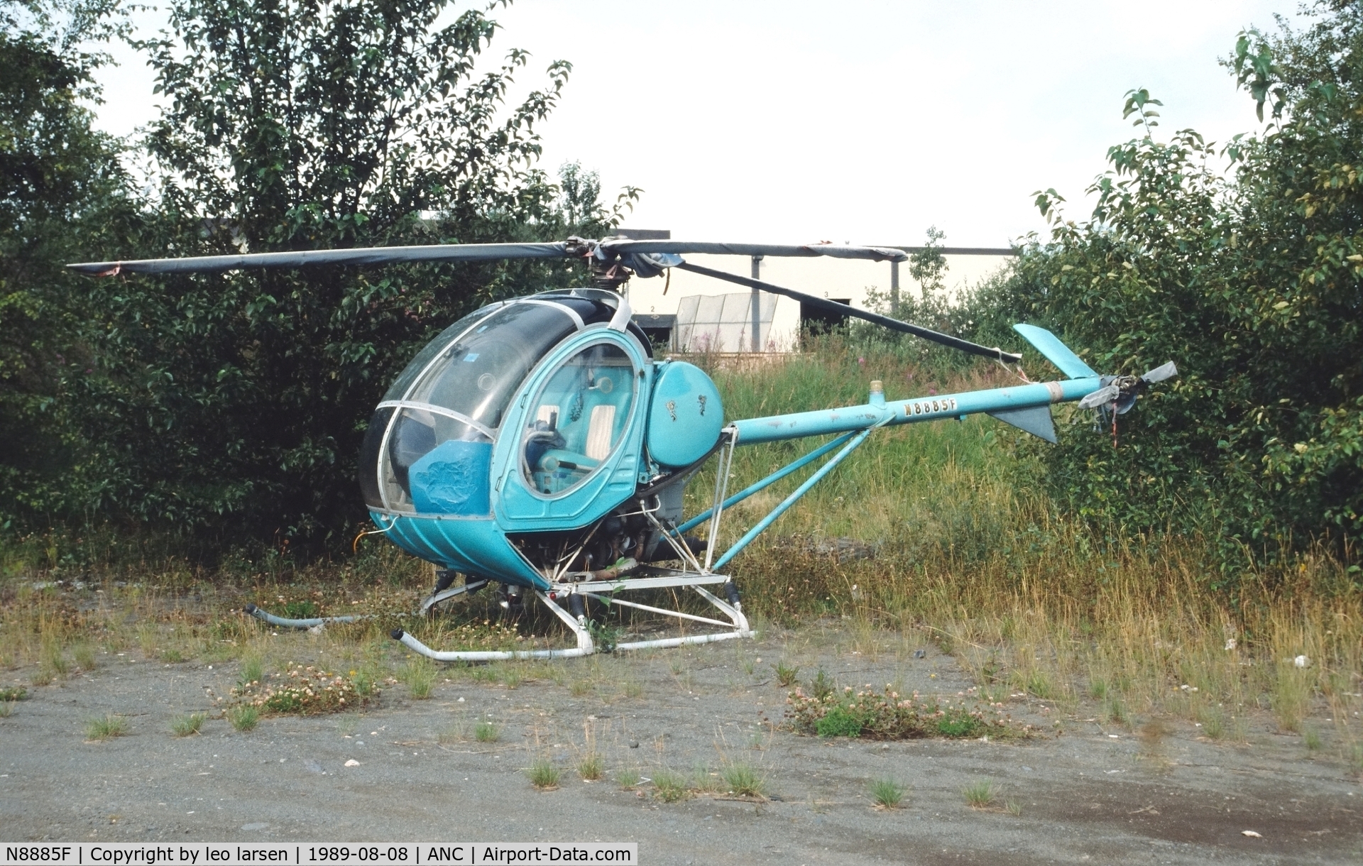 N8885F, 1963 Hughes 269A C/N 0261, Anchorage 8.8.1989