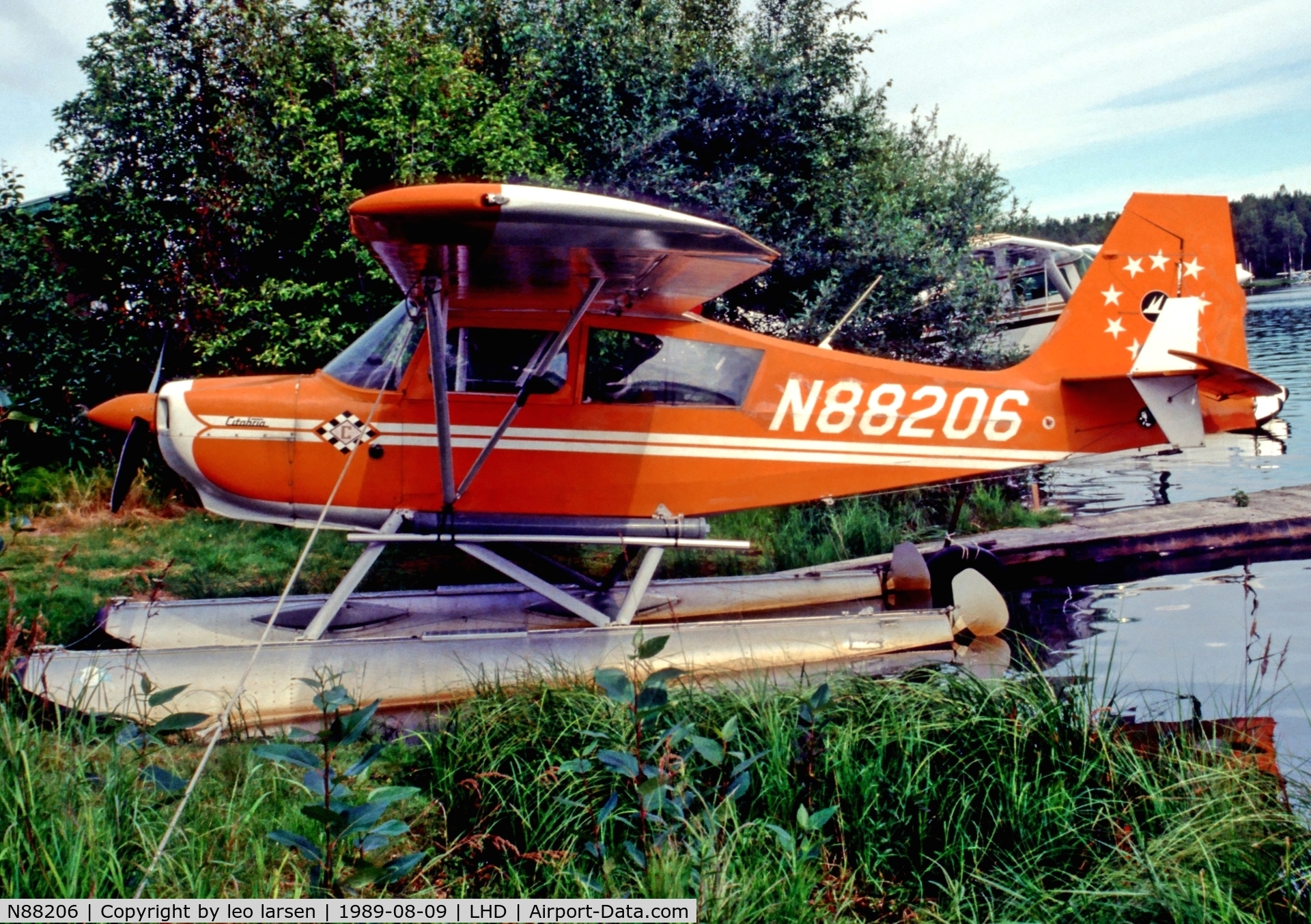 N88206, 1974 Bellanca 7GCBC C/N 738-74, Lake Hood Air Harbour  9.8.1989