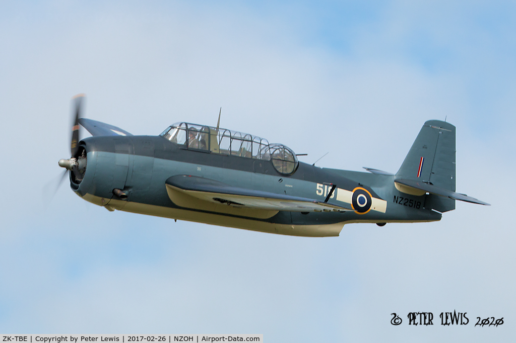 ZK-TBE, 1944 Grumman TBM-3E Avenger C/N 4015, ITL Aviation Ltd., Palmerston North