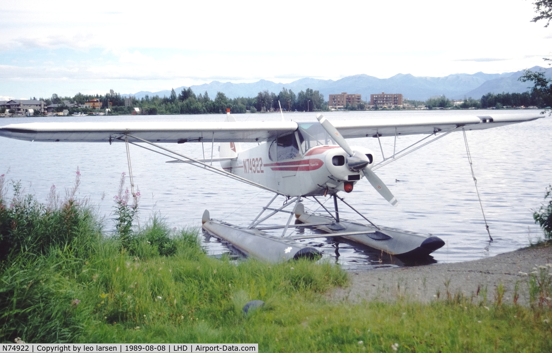 N74922, 1975 Piper PA-18-150 Super Cub C/N 18-7509097, Lake Spenard 8.8.1989