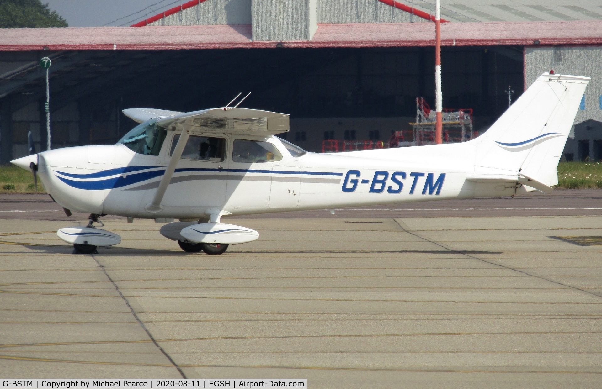 G-BSTM, 1972 Cessna 172L C/N 172-60143, Parked at SaxonAir on a visit from Duxford (QFO).