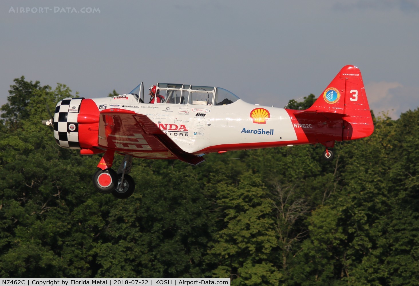 N7462C, North American AT-6B Texan C/N 121-43211, Aeroshell