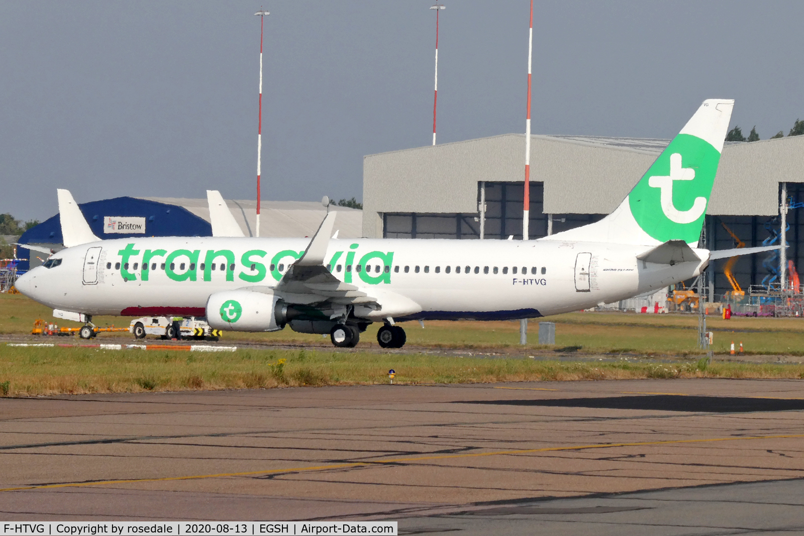 F-HTVG, 2017 Boeing 737-8K2 C/N 62156, Departing post storage