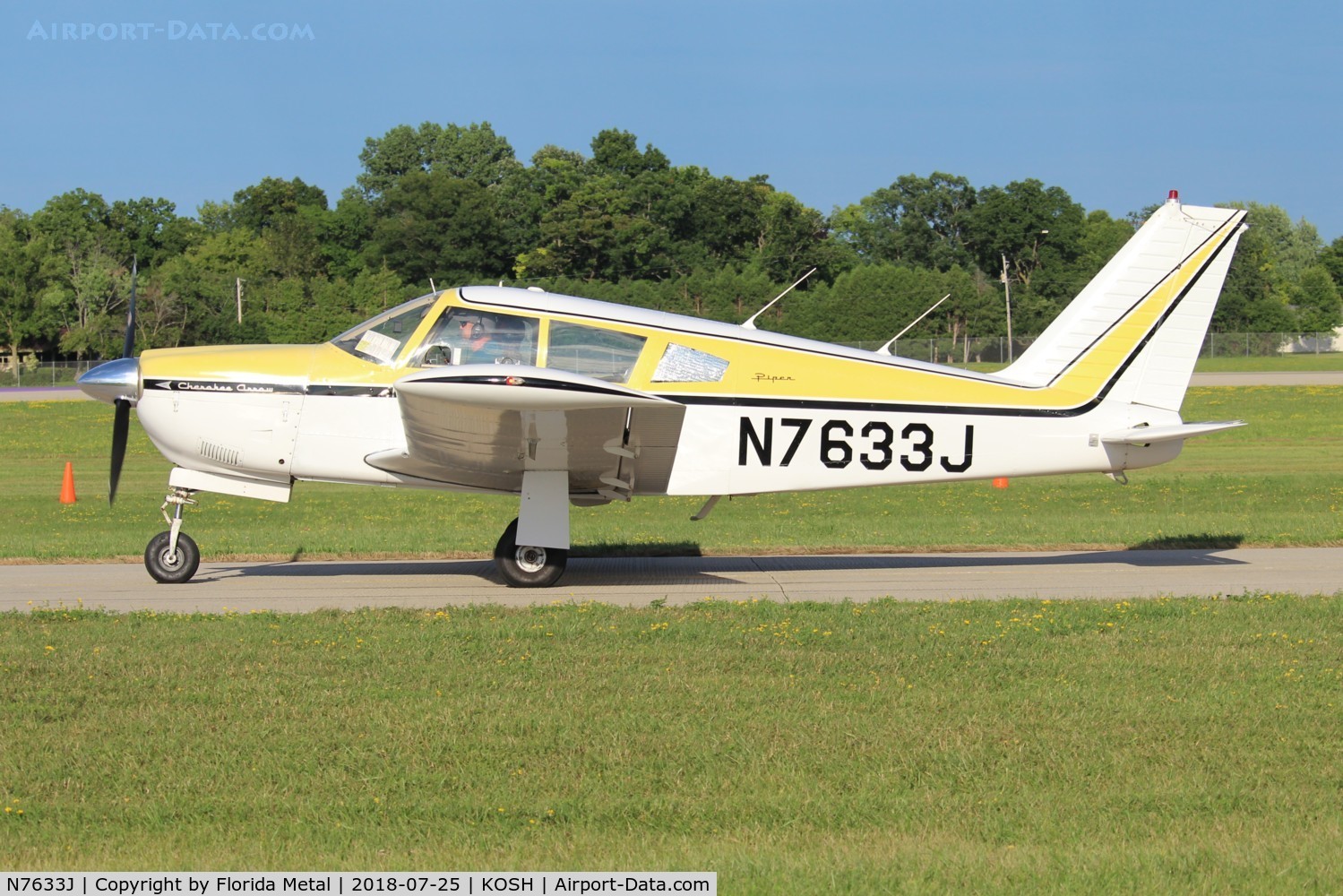 N7633J, 1969 Piper PA-28R-180 Cherokee Arrow C/N 28R-31029, PA-28R-180