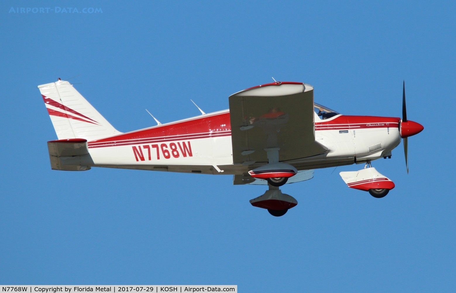 N7768W, 1964 Piper PA-28-180 Cherokee C/N 28-1769, PA-28-180